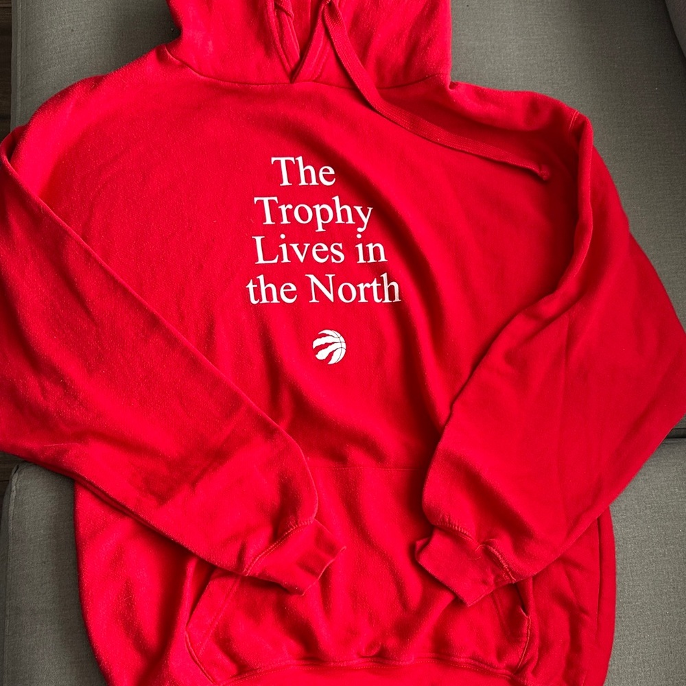 Red 'The Trophy Lives in the North' Hoodie